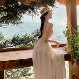 𝐉𝐚𝐧𝐞 " Đầm voan trà chiều ngọt ngào